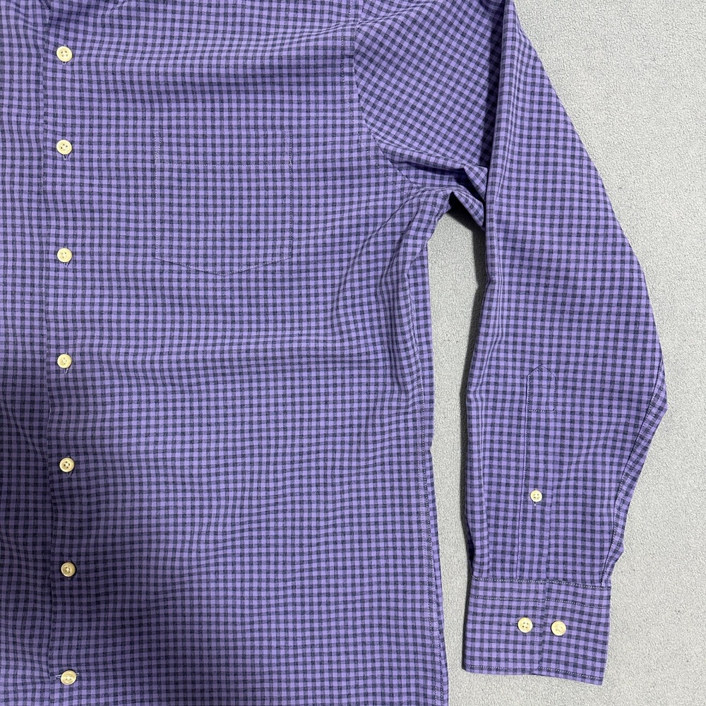 Peter Millar Gingham Check Button Down Shirt Long… - image 6